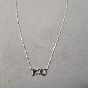 Brand New Sterling Silver "I Love You" necklace